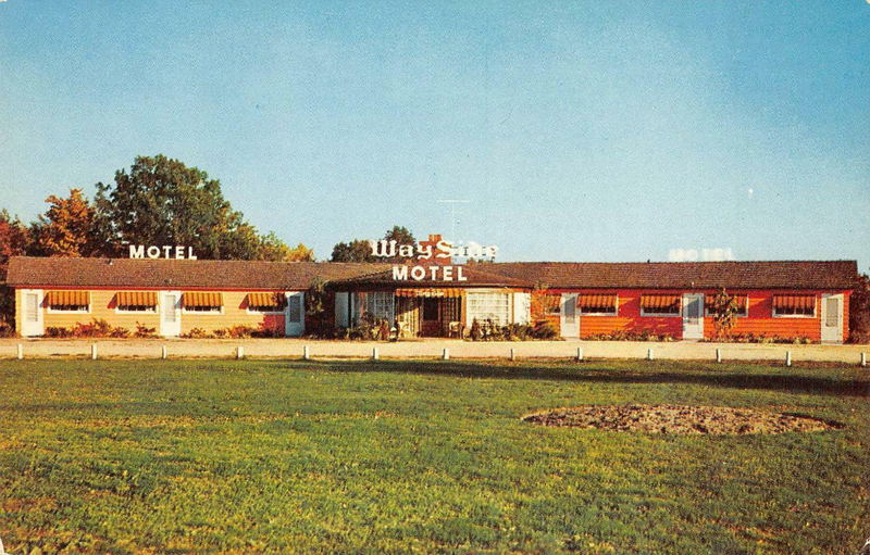 Strouds Cabins and Wayside Motel - Vintage Postcard